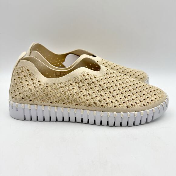 IIse Jacobsen Tulip 139 Slip-On Loafer Size US 7 EU 37 Tan Cushioned EUC - Picture 4 of 14